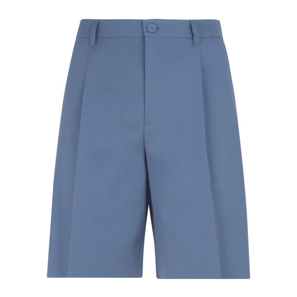 Dior Blauwe Katoenen Chino Shorts Aw23 Blue Heren