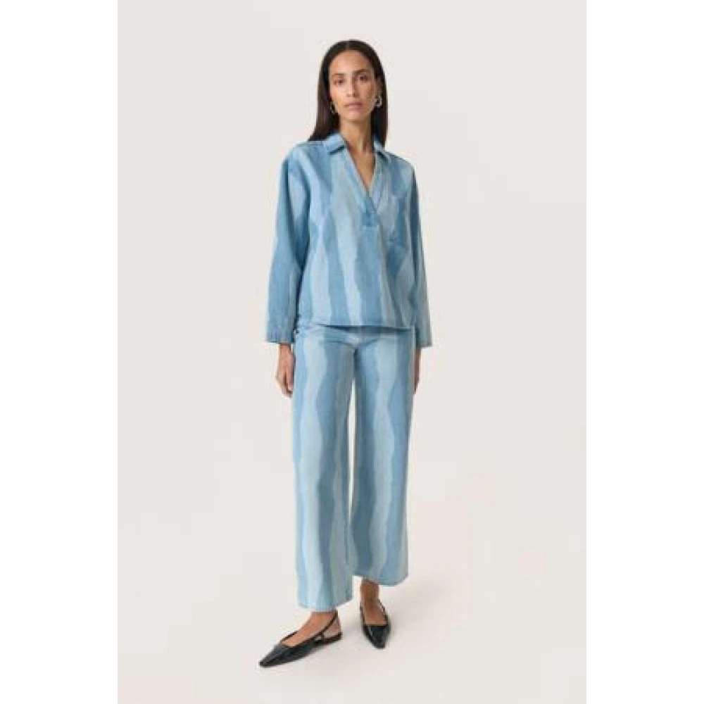 Soaked in Luxury Elegante Blouse Maisa Blue Dames