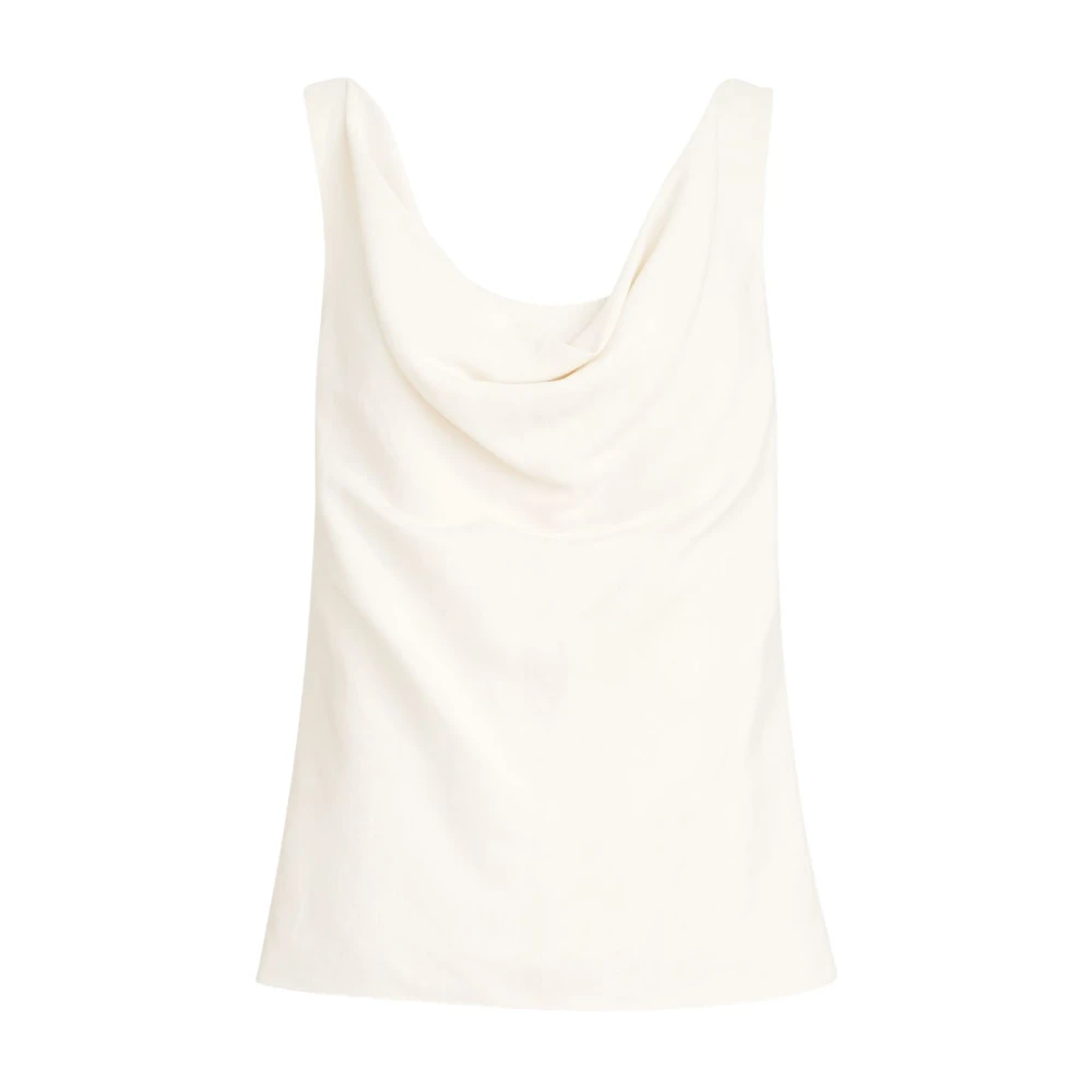 Brunello Cucinelli Women's White Draped Top UK Size 8 - Mytheresa - Image 2