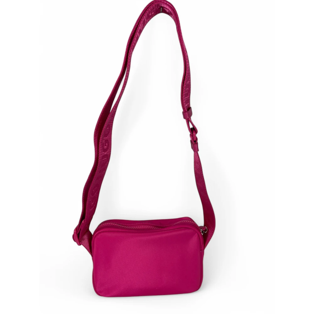 Hugo Women's Pink Crossbody Bag With Logo Strap