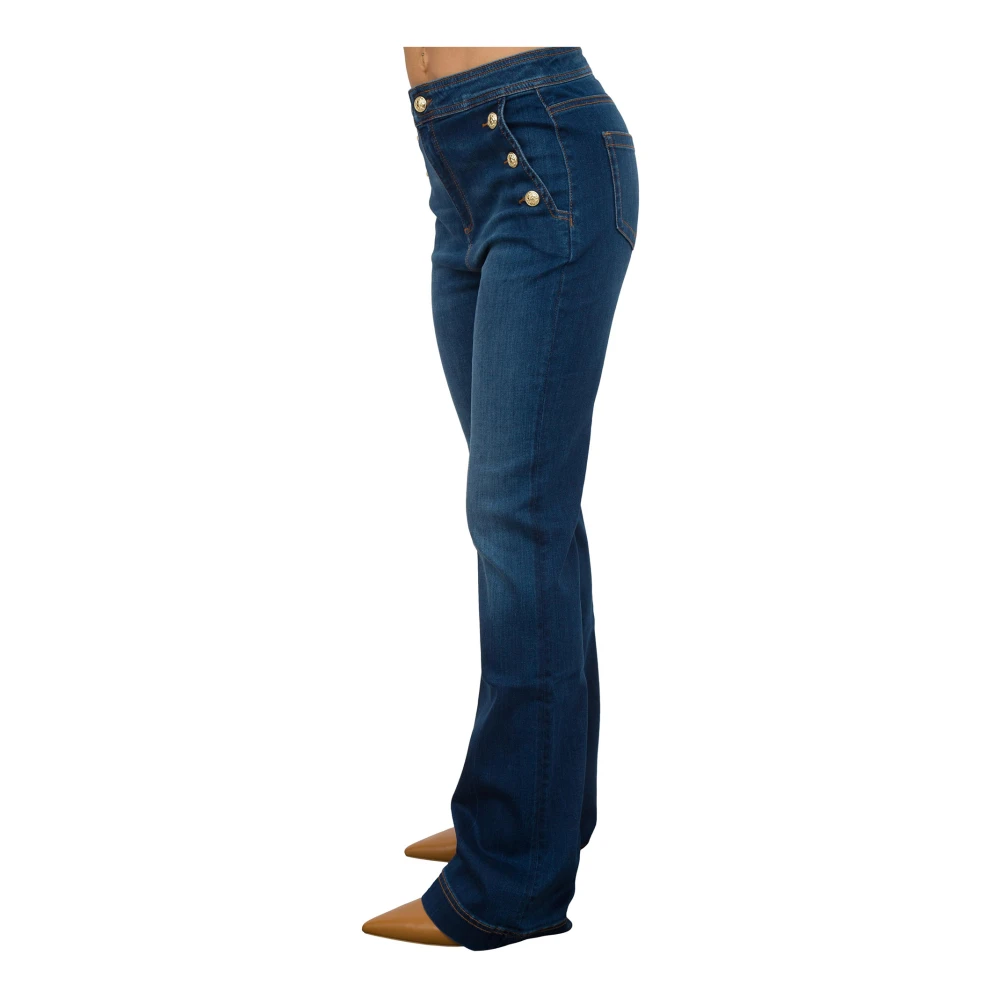 Nenette Bootcut Denim Superstretch Blauwe Jeans Blue Dames