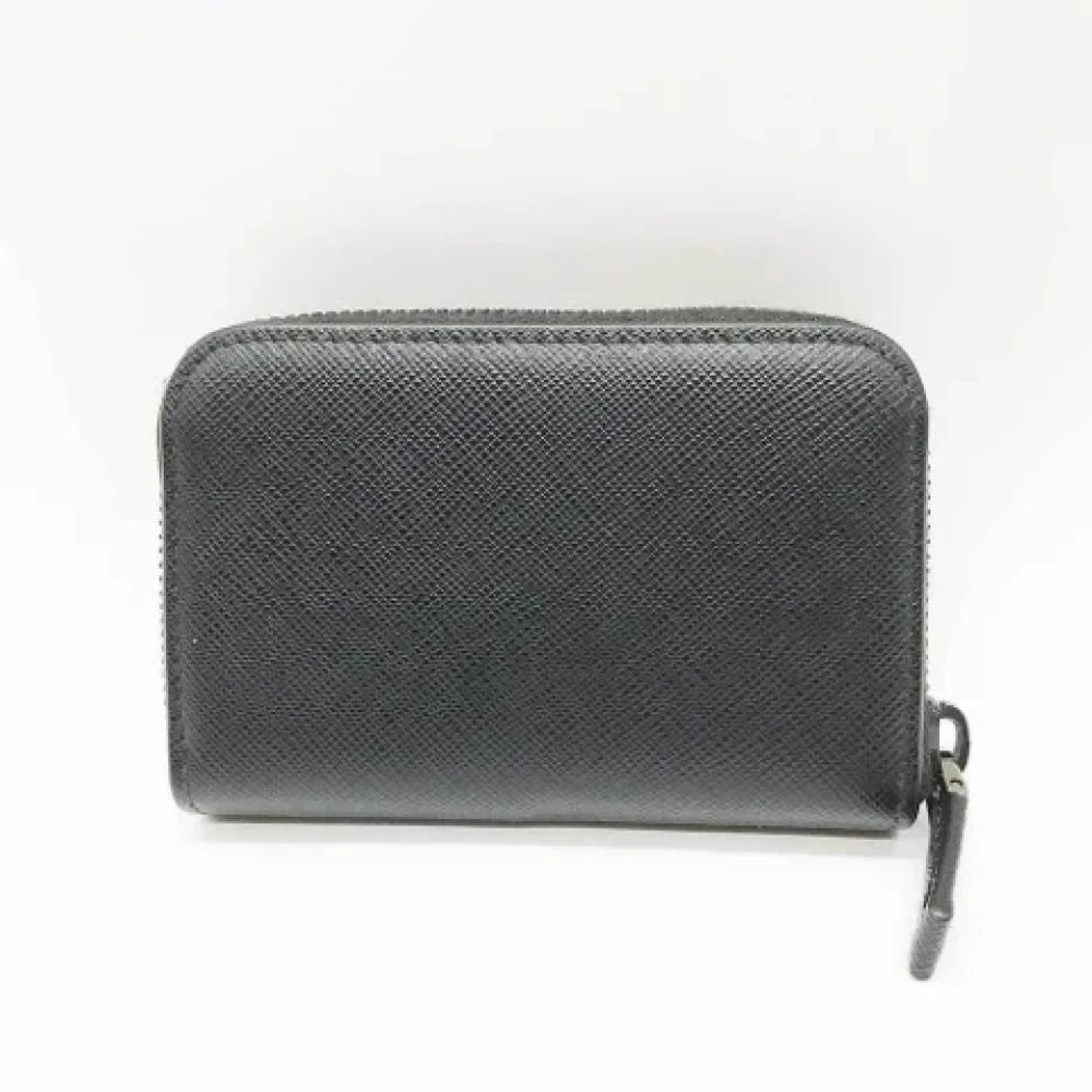 Prada Vintage Pre-owned Leather wallets Black Dames