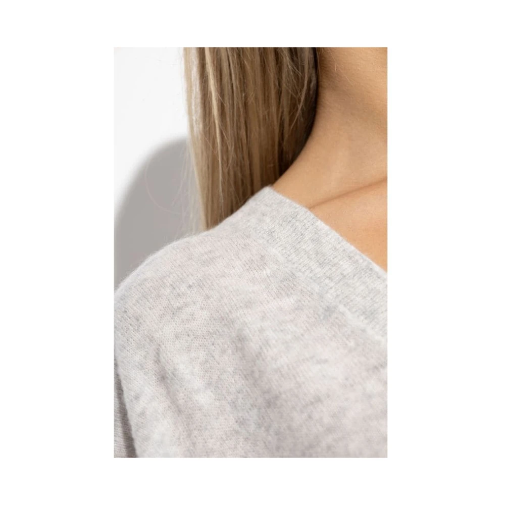 Isabel marant Grijze V-hals Trui Chic Stijl Gray Dames