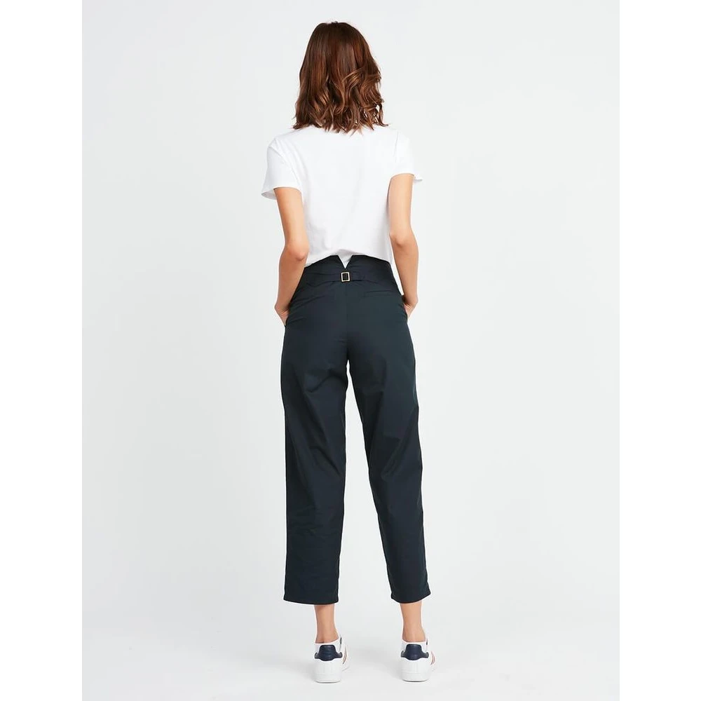 Ines De La Fressange Paris Constantin navy blauwe katoenen broek Blue Dames