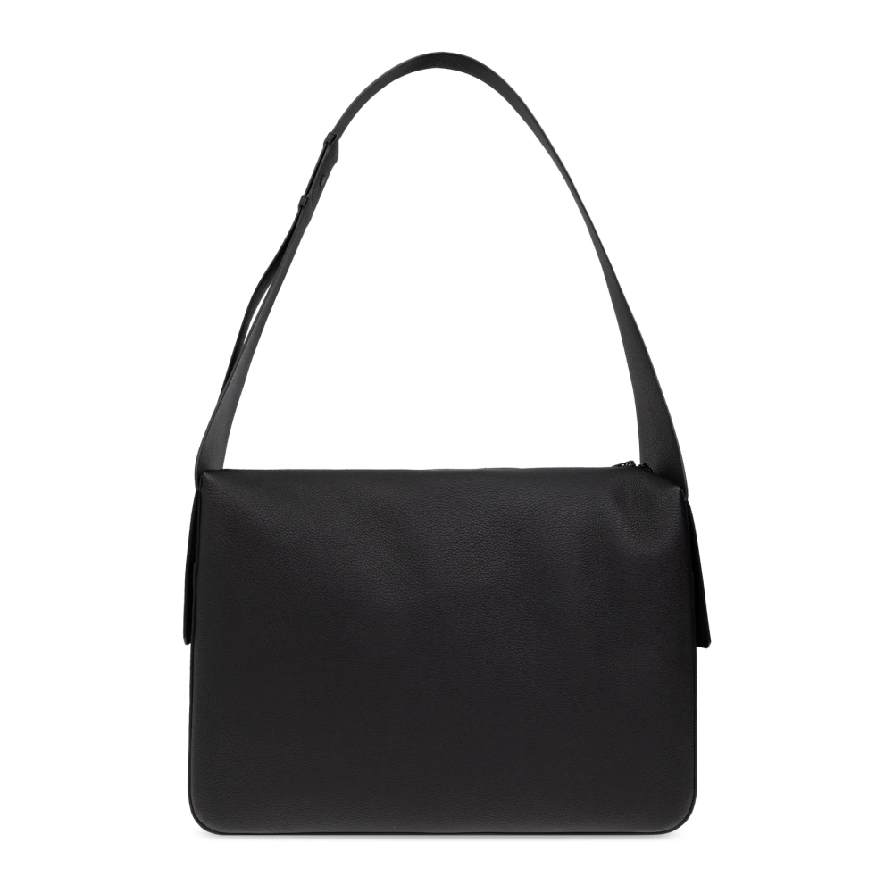 Salvatore Ferragamo Schoudertas Twins Black Heren