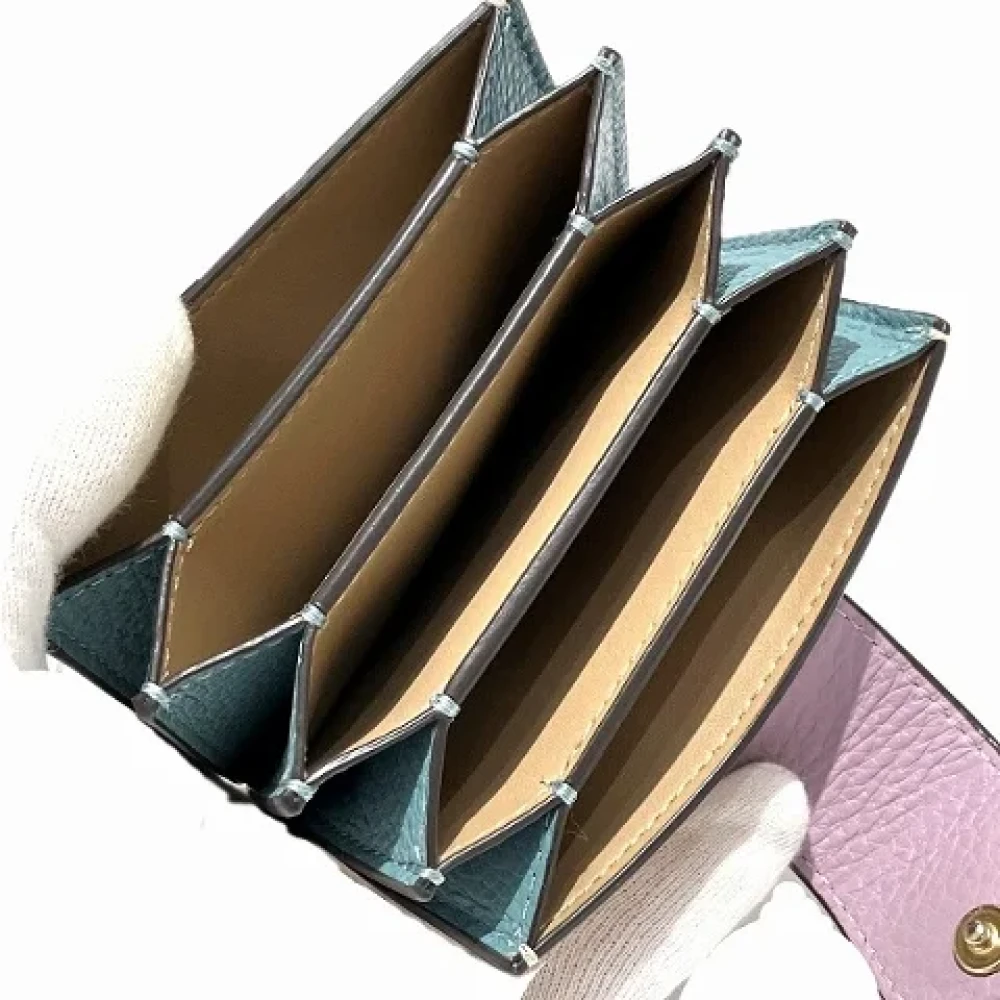 Coach Pre-owned Leather wallets Beige Dames