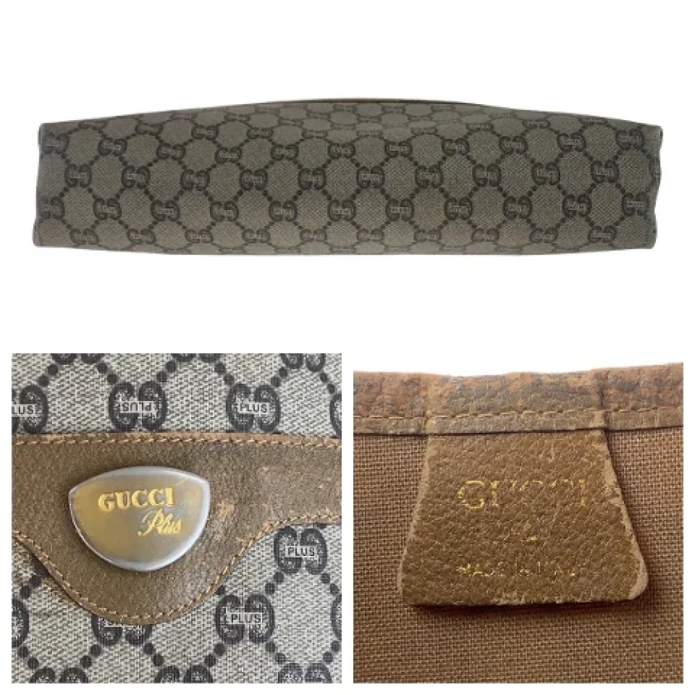 Gucci Vintage Pre-owned Canvas totes Beige Heren