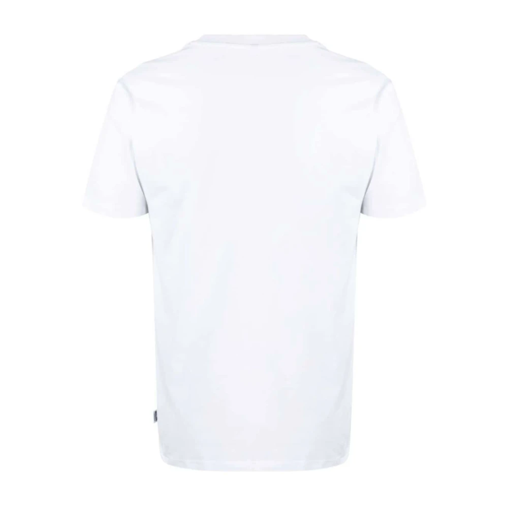 Moschino Witte Logo T-shirts en Polos White Heren