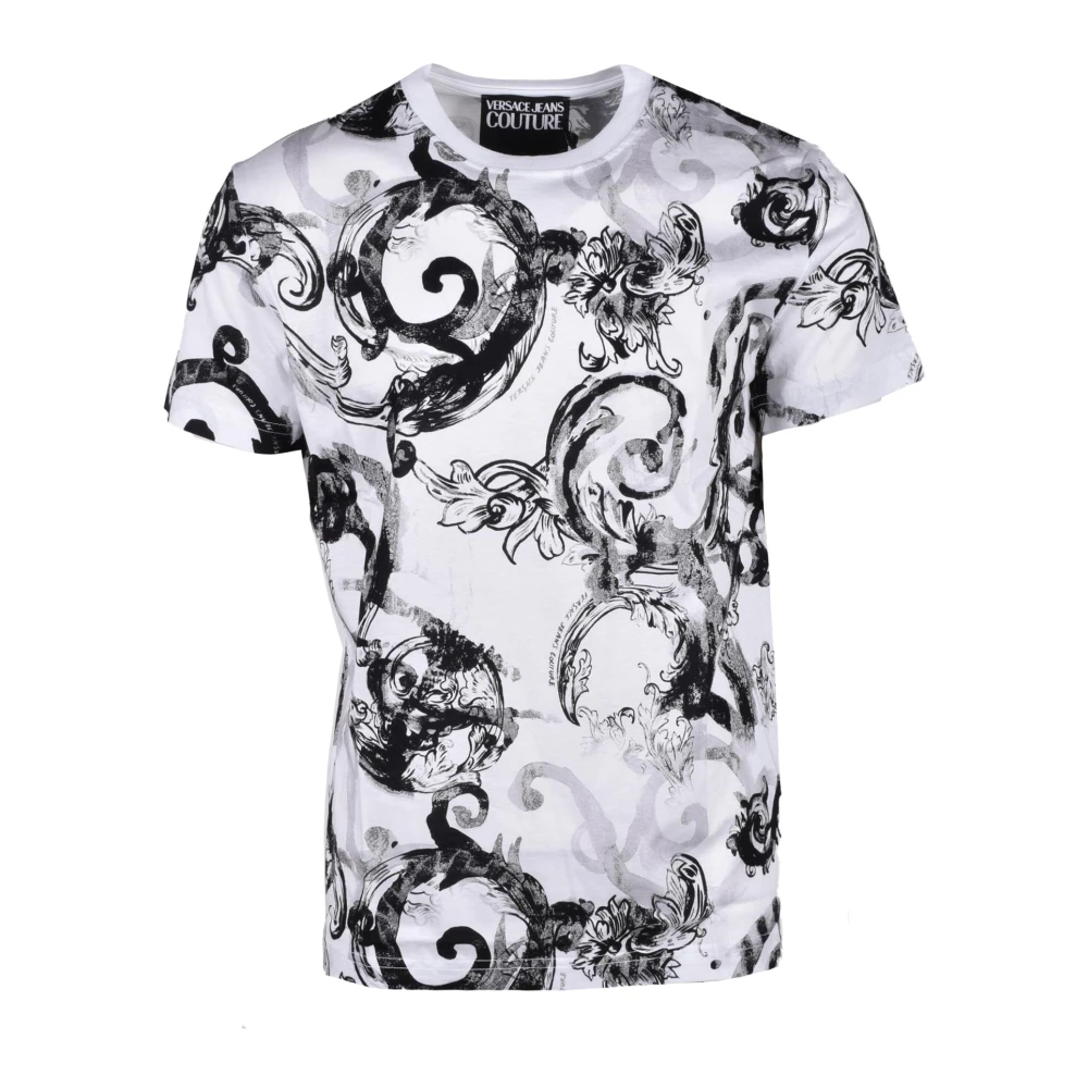 Versace Jeans Couture Katoenen T-shirt met Stijlvol Ontwerp Multicolor Heren