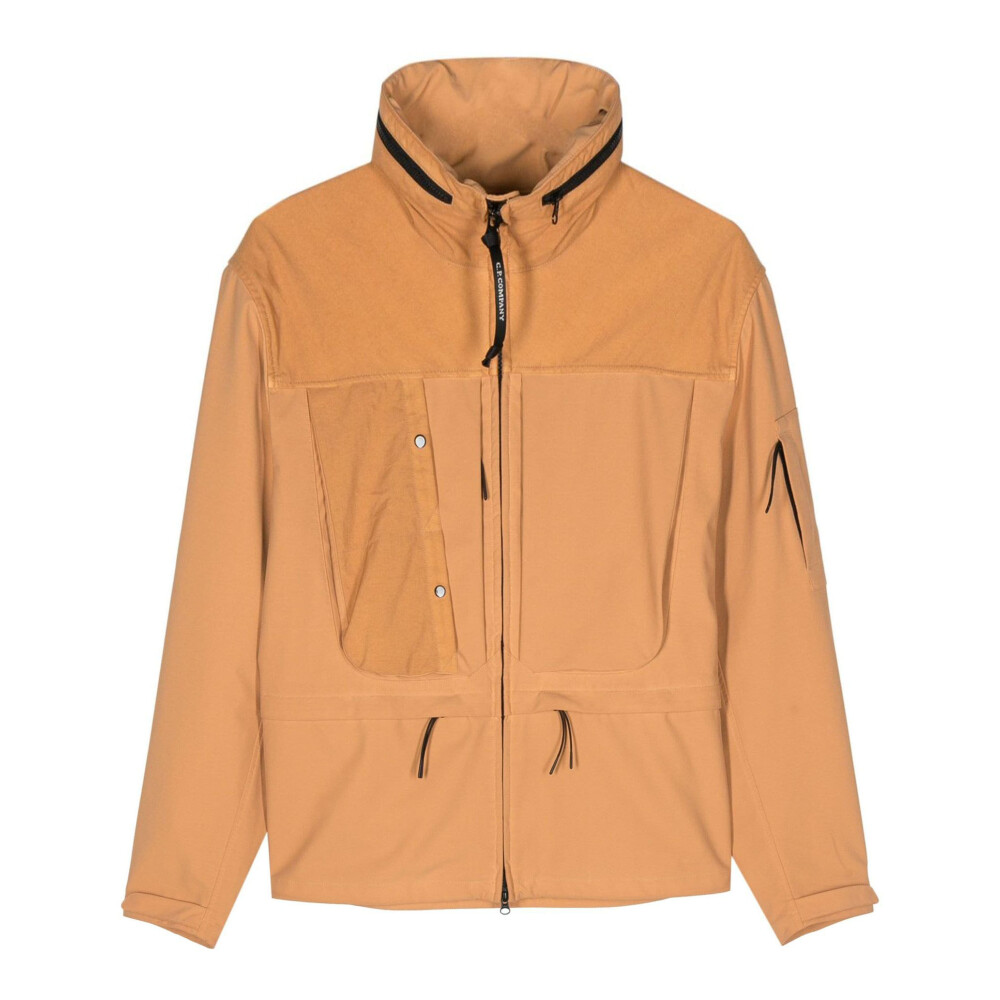 C.P. Company signature Lens-detail zip-up jacket - Brown