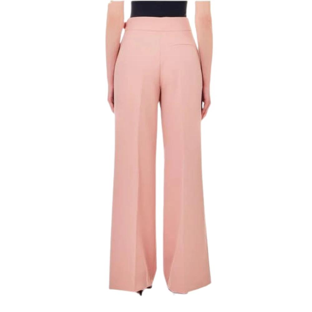 Liu Jo Hoge Taille Palazzo Broek Pink Dames