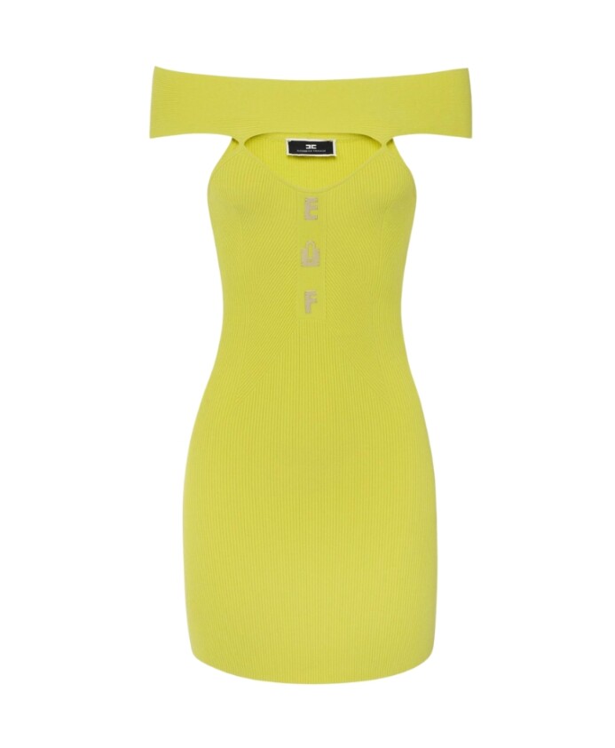 korte-geribbelde-jurk-met-bardot-halslijn