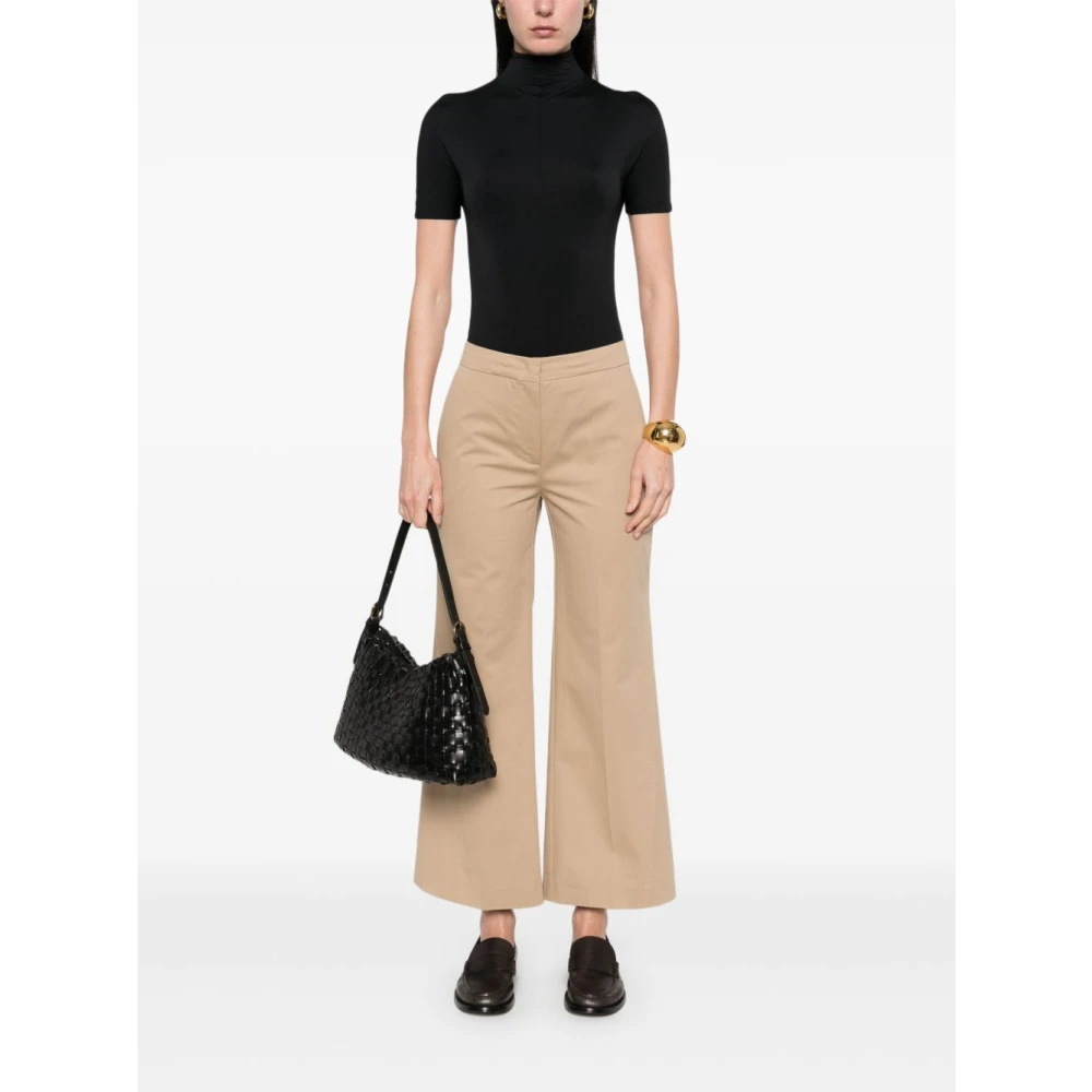 Semicouture Khaki Broek Dameskleding Beige Dames