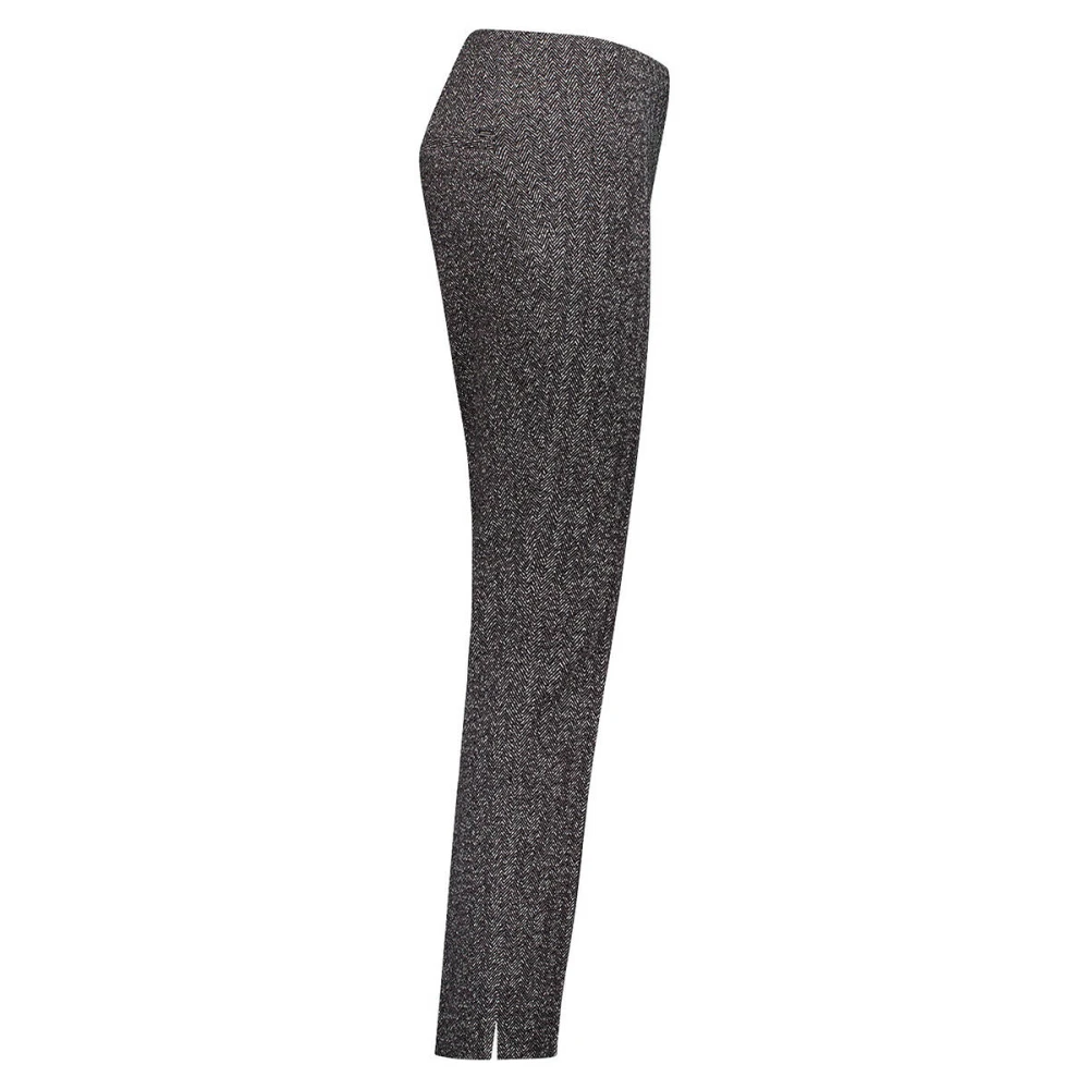 Gardeur Slim Pull-On Broek Zene14 Black Dames