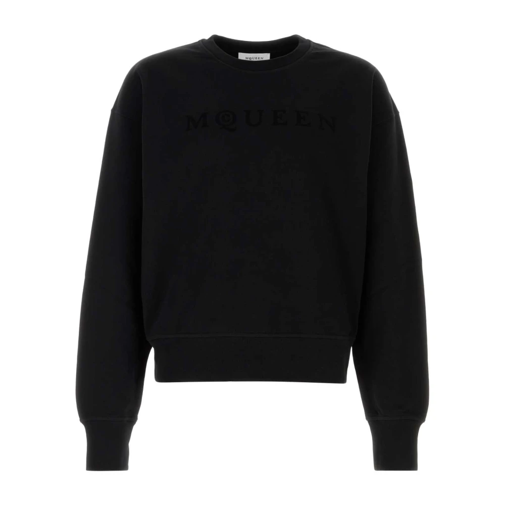Alexander Mcqueen Men's Black Sweatshirts, M, Cotton Sweatshirt
