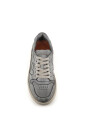 sneakers-gris-clair-cuir-souple-semelle-en-caoutchouc