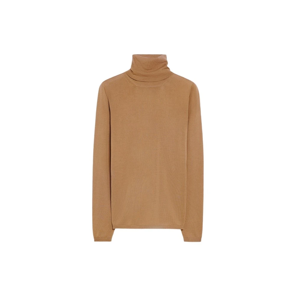 Max Mara Tijdloze Turtleneck Trui Beige Dames