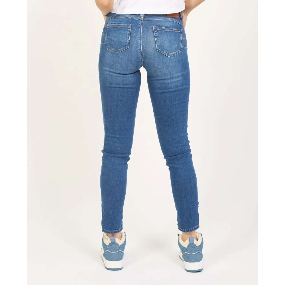 Fracomina Donkerblauwe Skinny Jeans Blue Dames