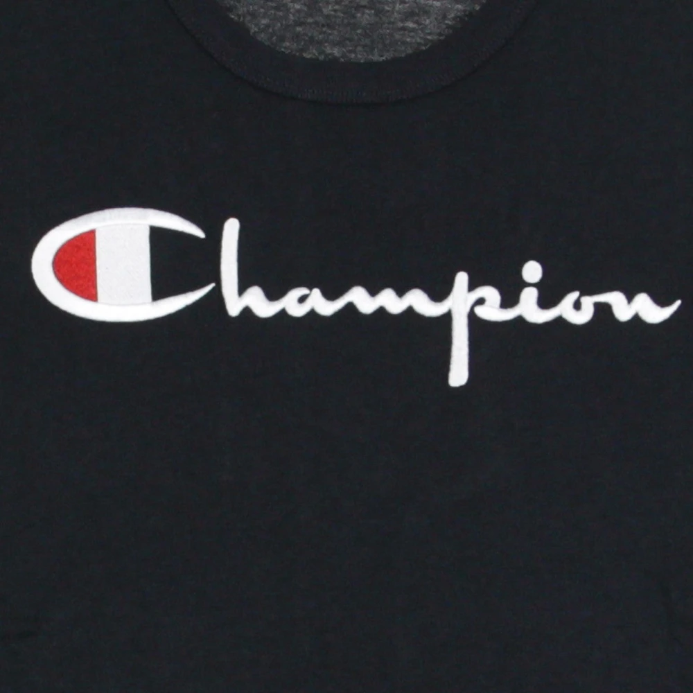 Champion Navy Crewneck Tee Shirt Blue Heren
