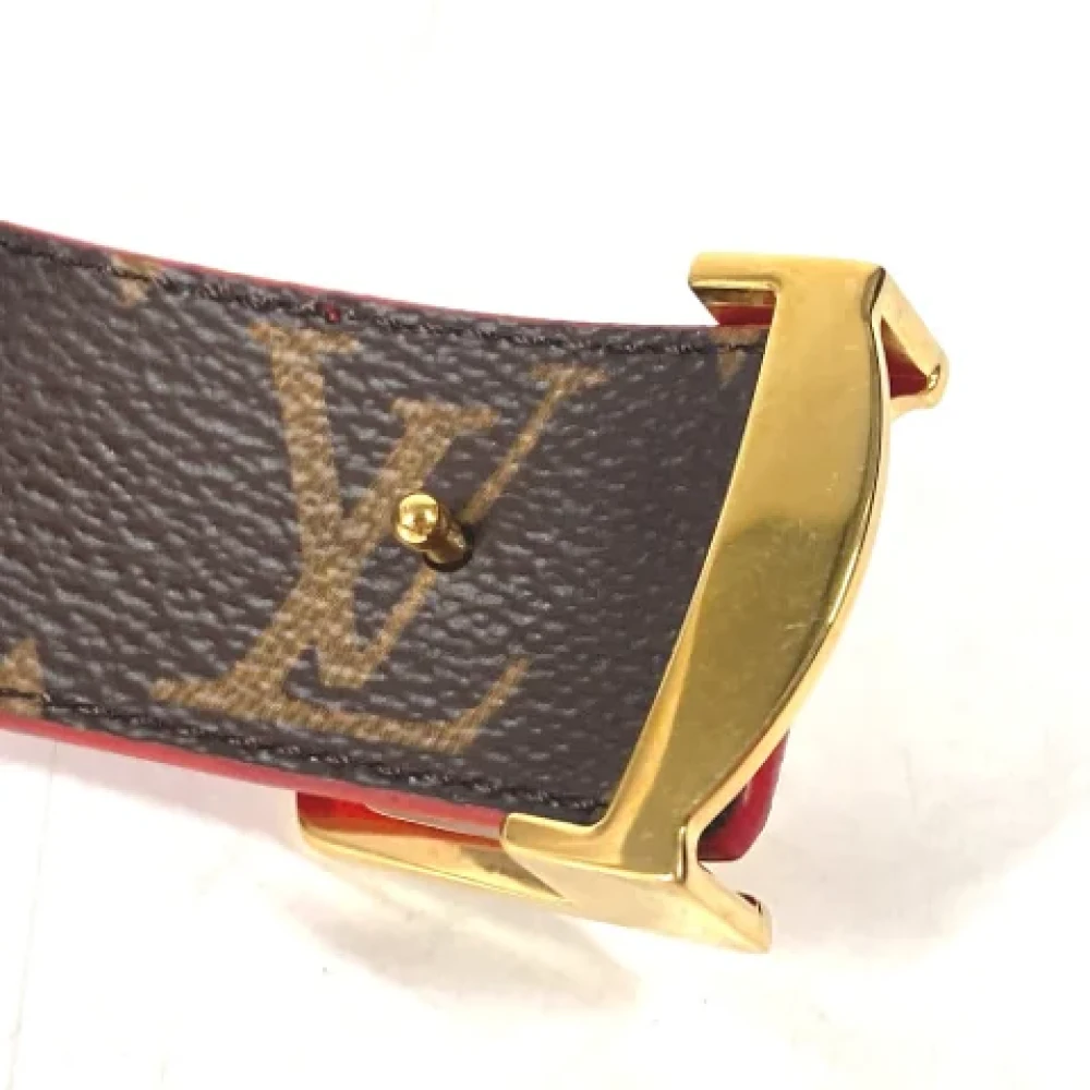 Louis Vuitton Vintage Pre-owned Cotton belts Red Dames