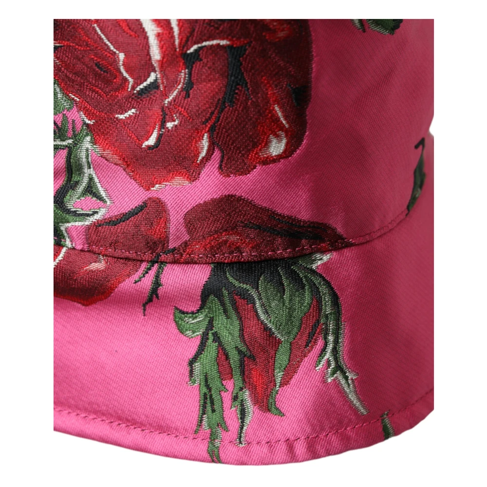 Dolce & Gabbana Rosa Bloemen Emmmer Hoed Mannen Pink Heren