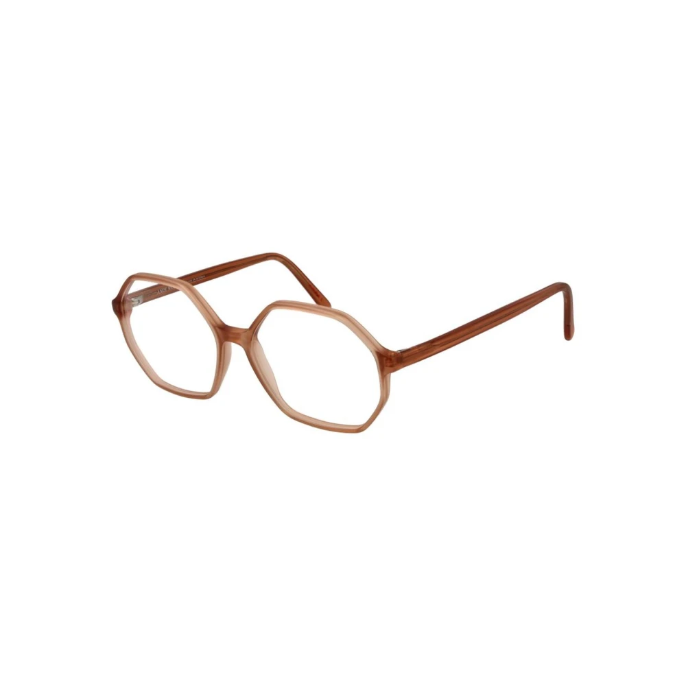 Andy Wolf Unisex Beige Square Optical Frames