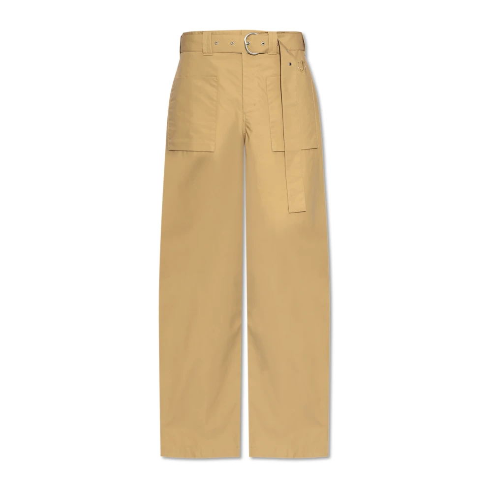 Jil Sander Broek met logo Beige Heren