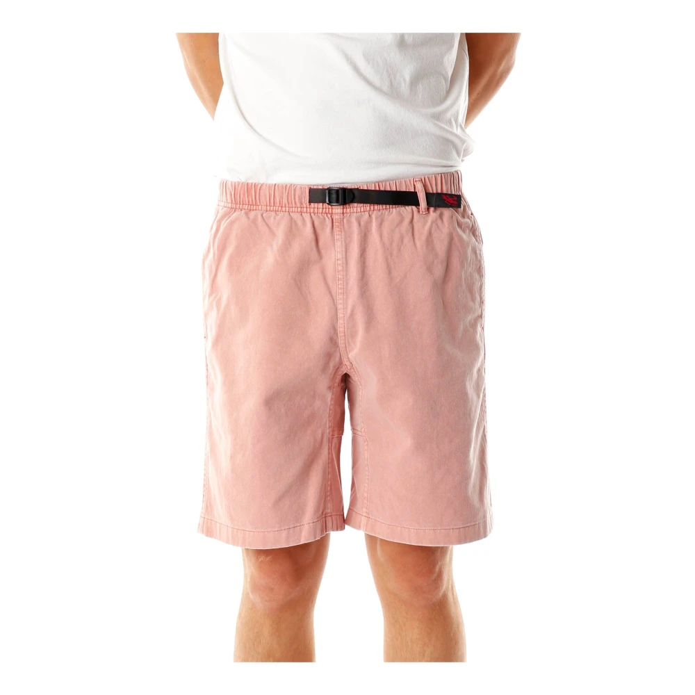 Gramicci Shorts met middelhoge taille en riem Pink Heren