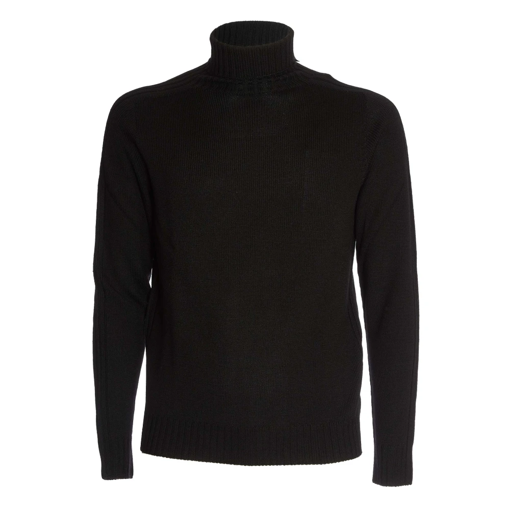 Dondup Zwarte Coltrui Sweater Aw24 Black Heren