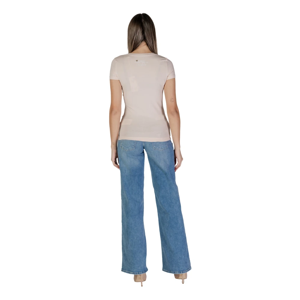 Guess Korte Mouw T-shirt Lente Zomer Collectie Pink Dames