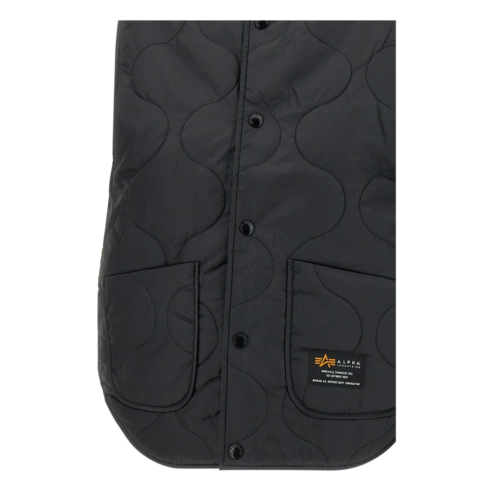 alpha industries Omkeerbaar Golf Gestikte Vest Black Dames