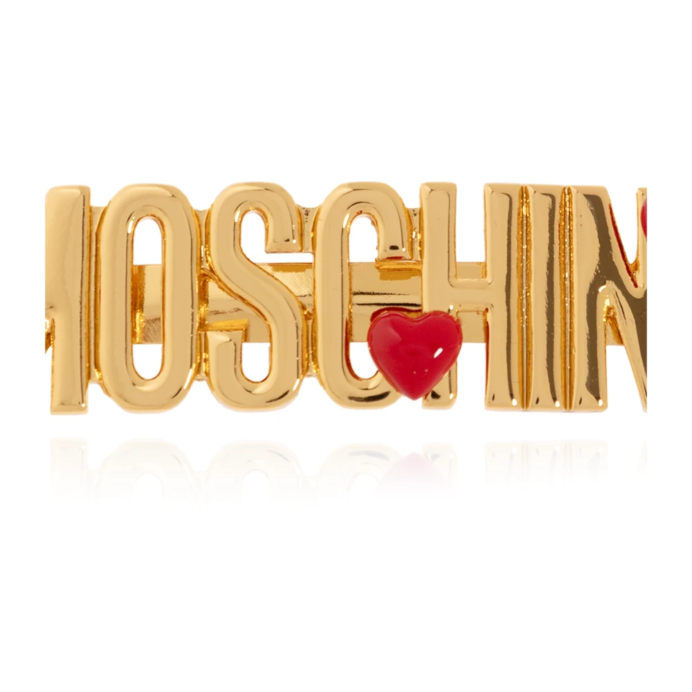 Moschino Metalen Haarklem Yellow Dames