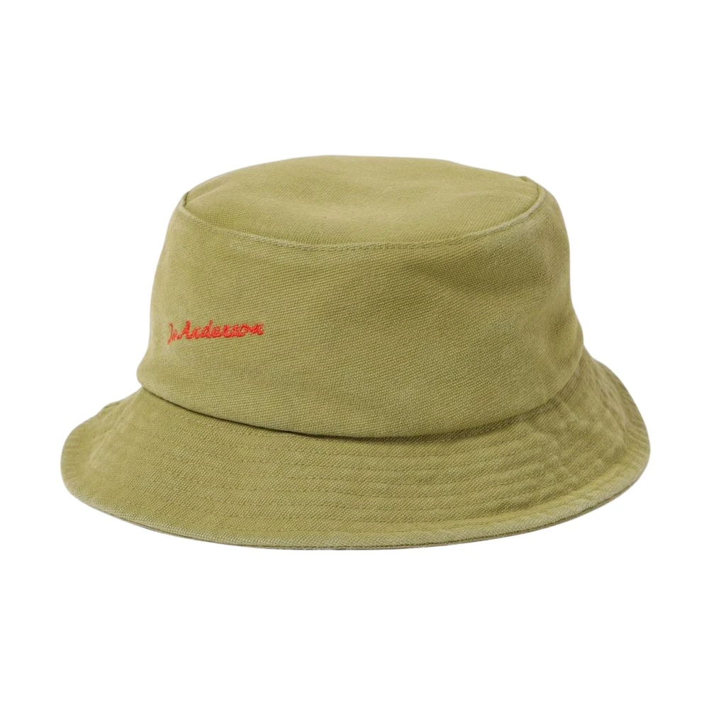 Jw Anderson Men's Green Stylish Olive Bucket Hat