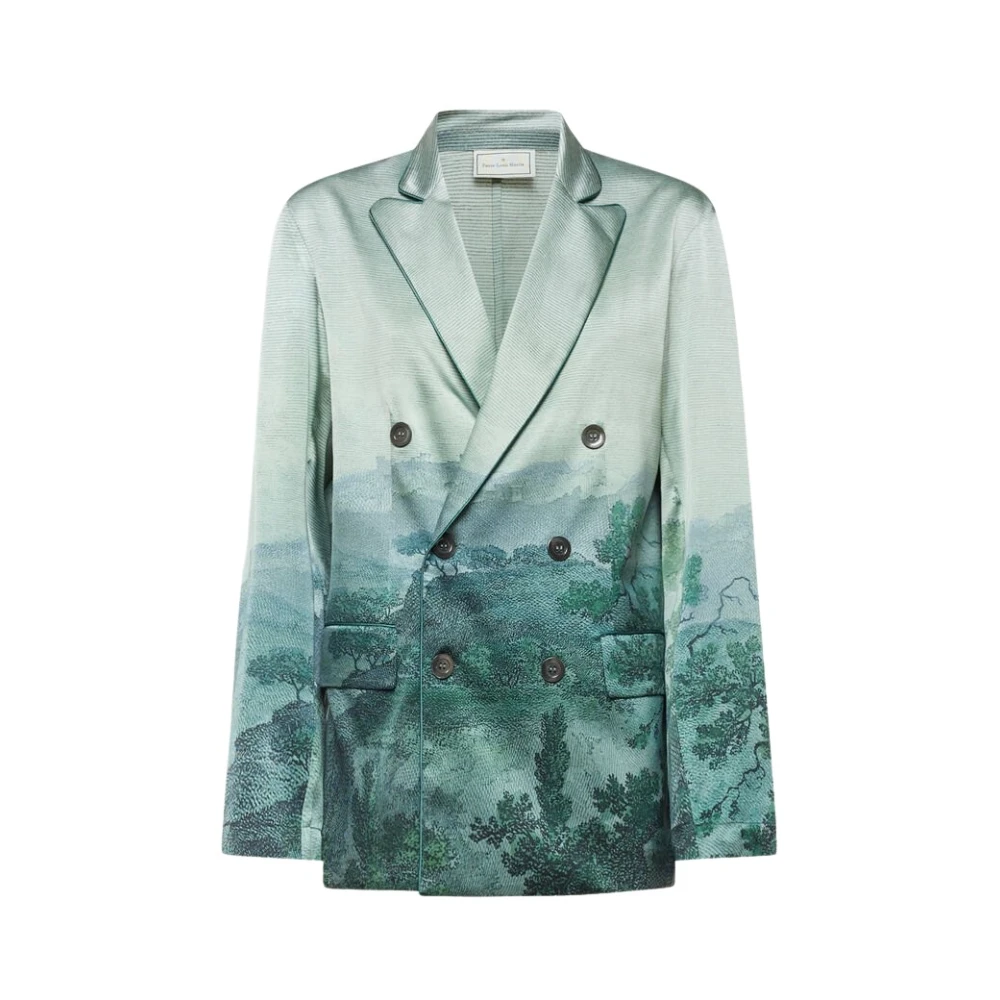 Pierre-Louis Mascia Women's Green Adastrgum Double-Breasted Jacket
