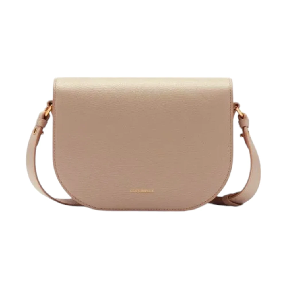 Coccinelle Gestructureerde Boxy Tas met Verfijnde Twist Pink Dames