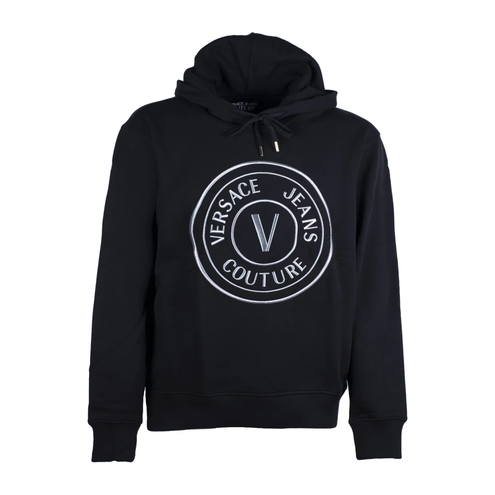 Versace Jeans Couture Men's Black V Emblem Hoodie