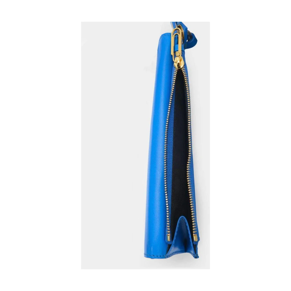 Off White Blauwe Leren Schoudertas Blue Heren