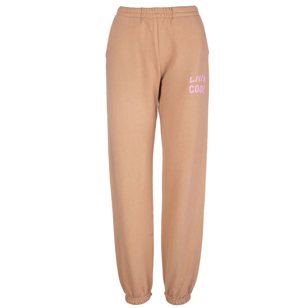 Livincool Artwork Sweatpants Beige Dames
