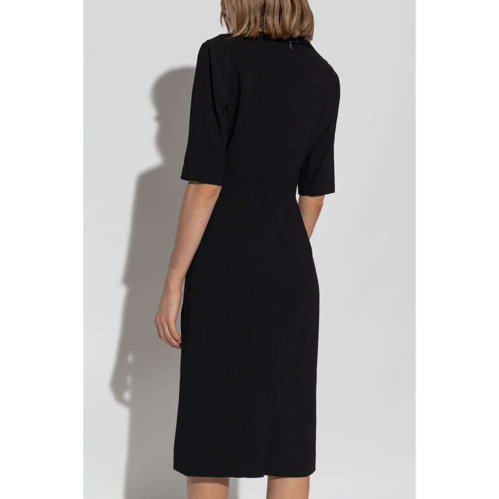 Versace Jurk met applicatie bij de halslijn Black Dames