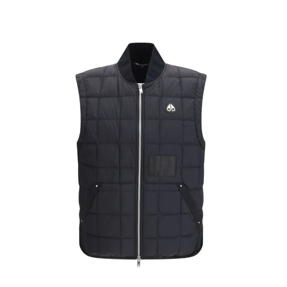 Moose Knuckles Men's Black Waistcoats, Xl, Transit Liner Vest