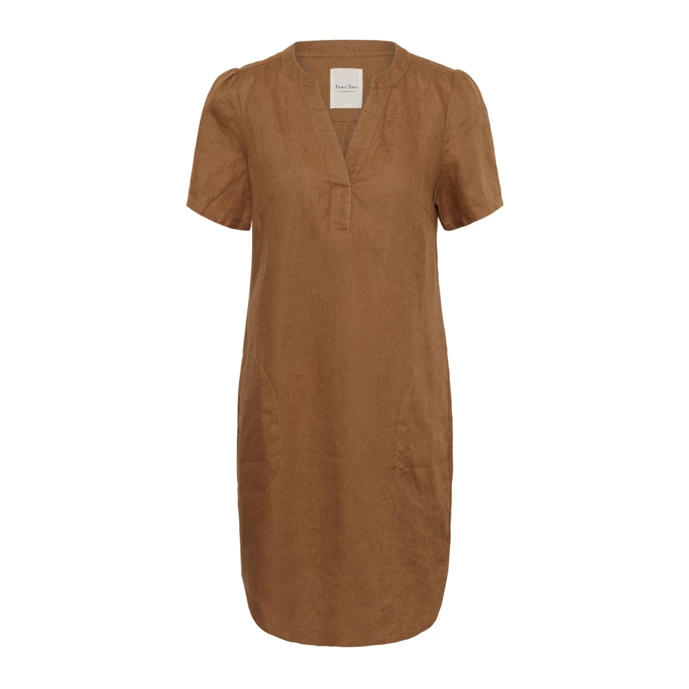 Part Two Women's Brown Short Dresses, 2XL, Short Dress