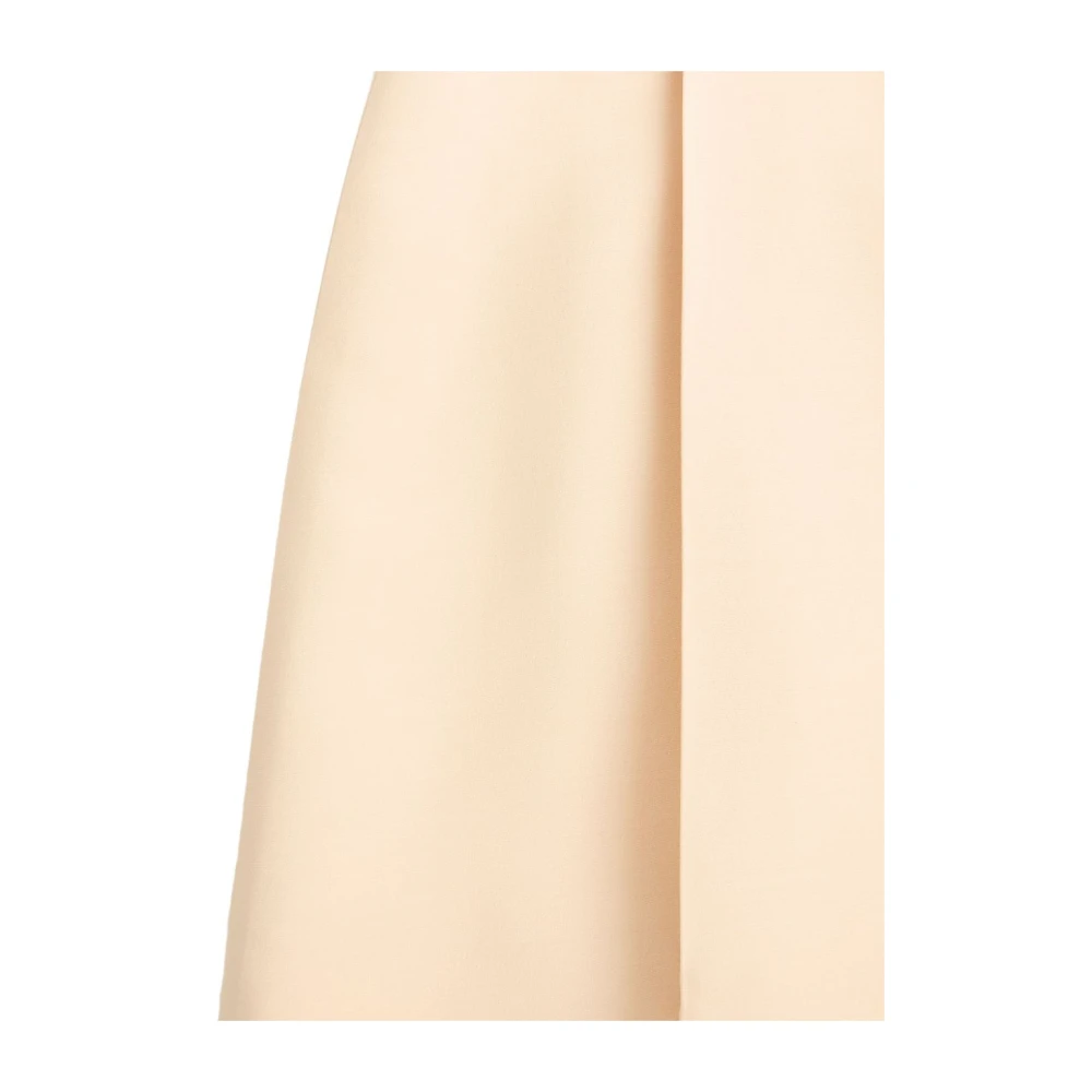 Valentino Garavani A-Lijn Rok met Voorstrik Beige Dames