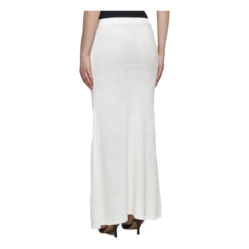 TotêMe Witte Boucle Gebreide Rok White Dames