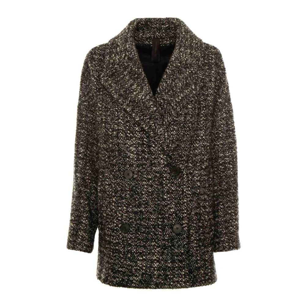 Drykorn Gepoederde wollen mix casual caban jas Brown Heren