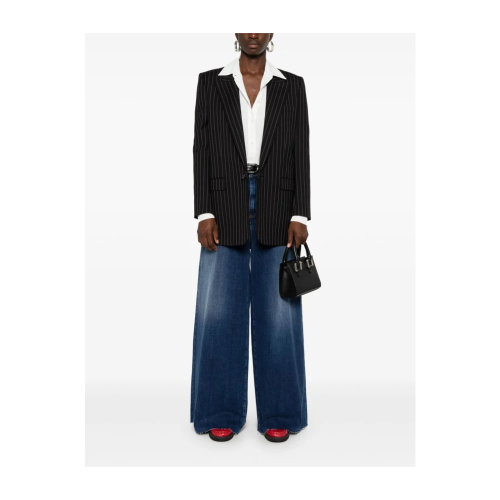 pinko Vintage Medium Donker Bianca Wassen Blue Dames