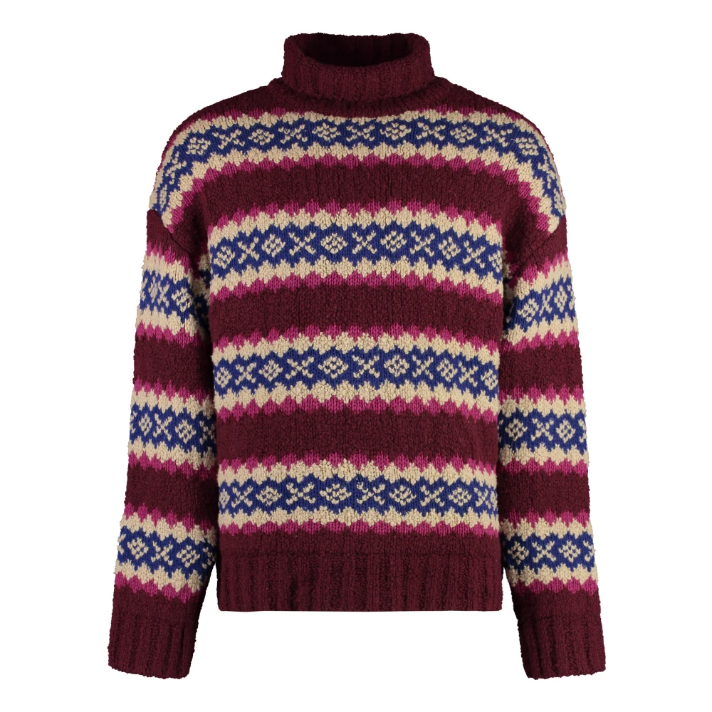 Gant Geribbelde wollen coltrui Multicolor Heren