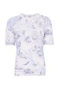 lichtblauwe-top-met-logo-print