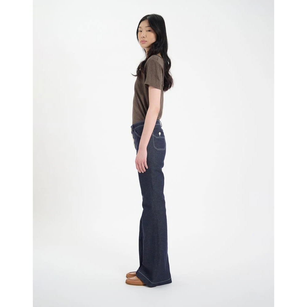 Ines De La Fressange Paris Charlotte broek Blue Dames