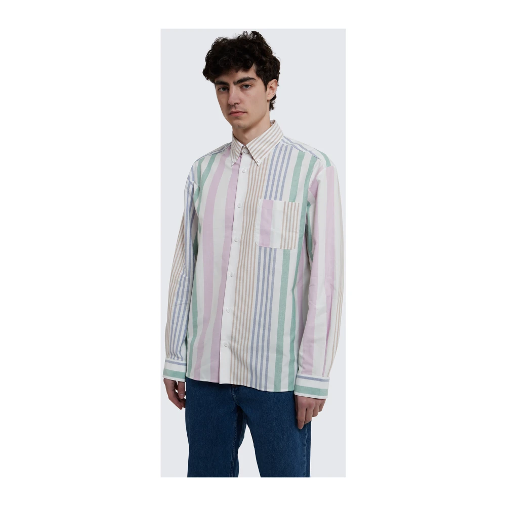 A.p.c. MultiColour Katoenen Overhemd met Welt Zak Multicolor Heren