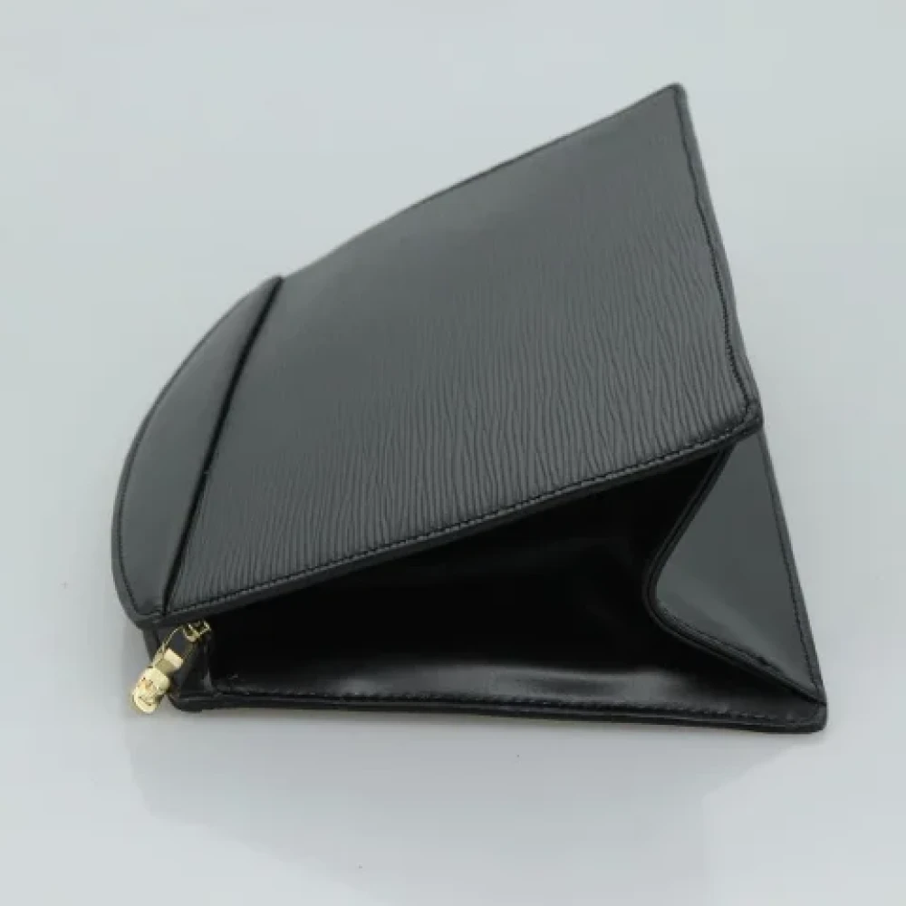 Louis Vuitton Vintage Pre-owned Leather pouches Black Dames